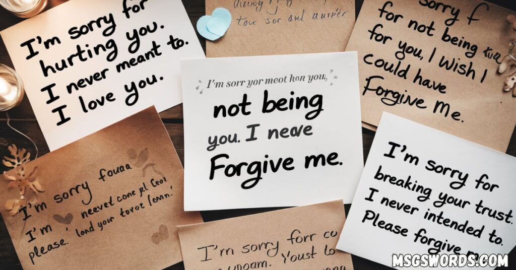 Sorry Messages to Make Her Cry and Forgive