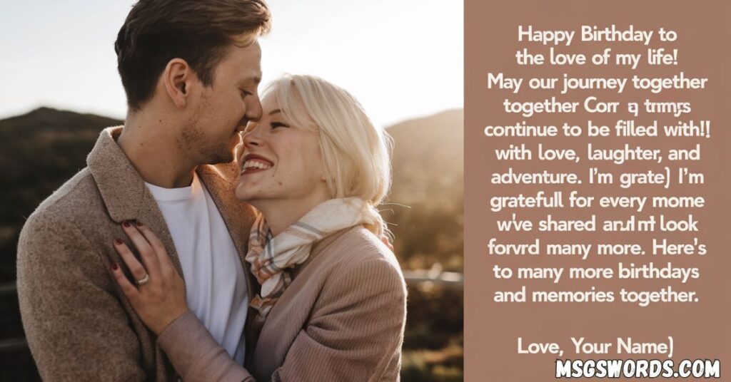 Romantic Birthday Wishes for Husband