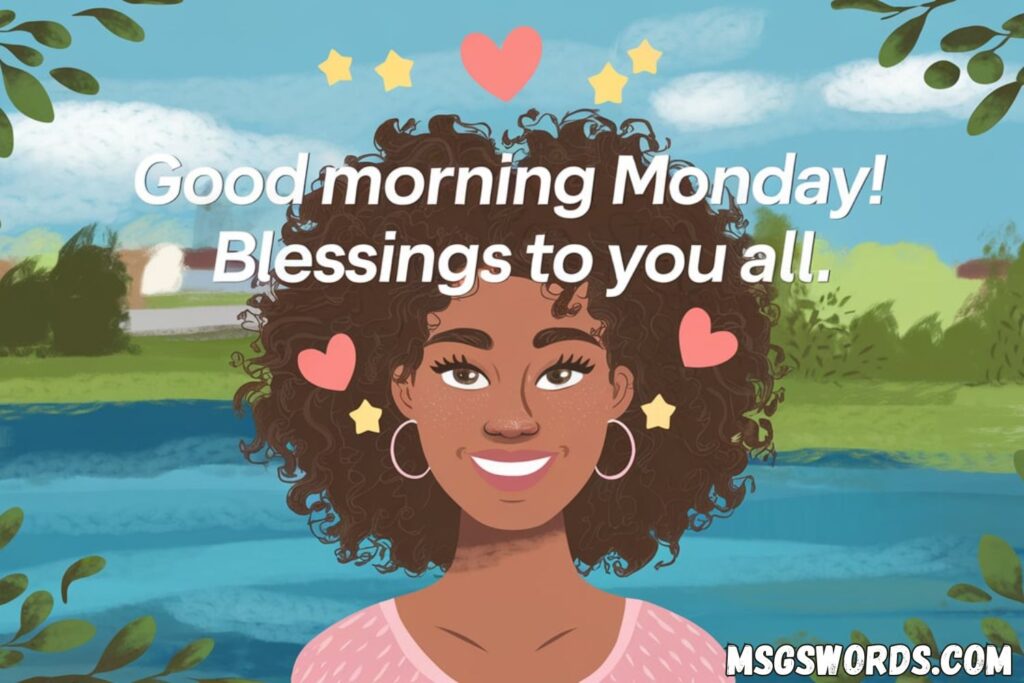 Positive Good Morning Monday Blessings or Images