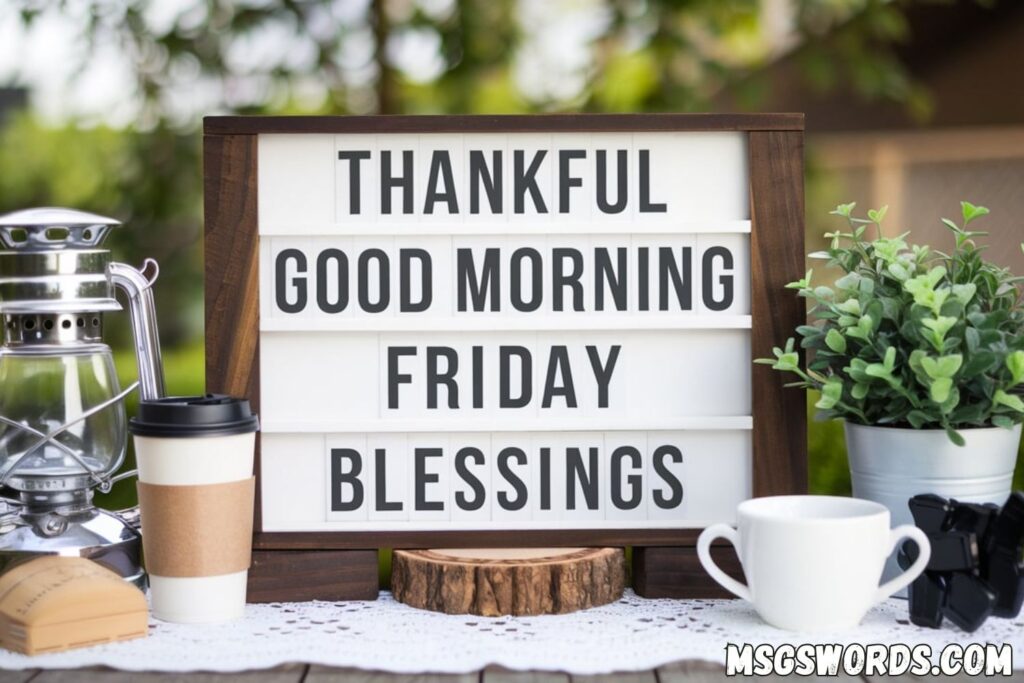 Thankful Good Morning Friday Blessings