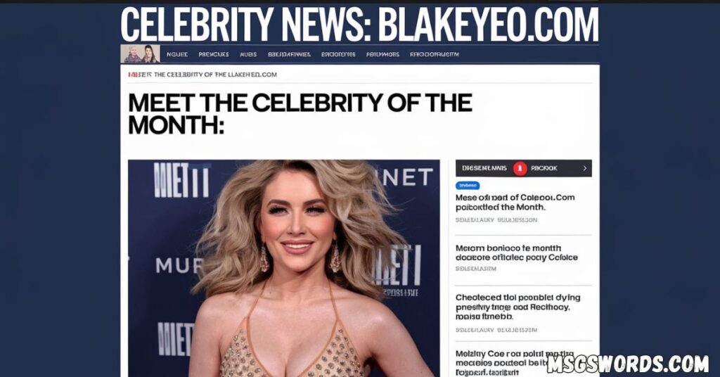 messages Blakeyeo.com Celebrity News