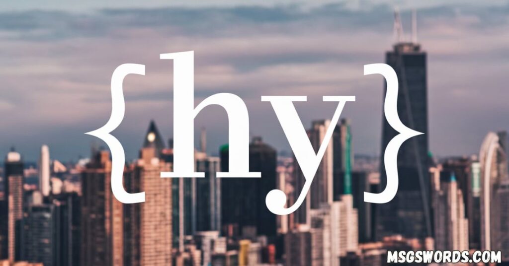 HY Meaning: A Guide to HY Definition